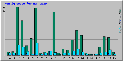 Hourly usage for May 2025